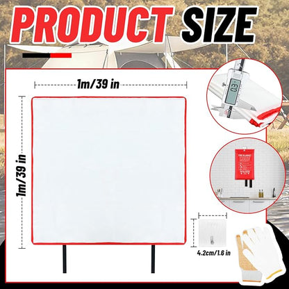 30 Pcs Emergency Fire Blankets for Home and Kitchen 40x40 Inch 10 Fiberglass - Image 2