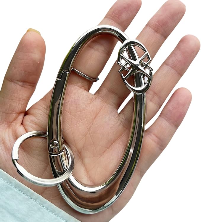 Y2K Cute Star Carabiner Keychain Cool Belt Loop Clip Starlight Heavy Duty - Image 6