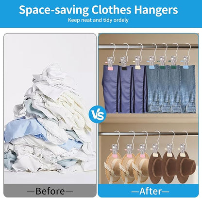 30 Pack Heavy Hanger Clips for Closet, Laundry Hooks Hanging Clips with - Image 6