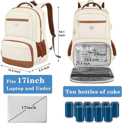 MATEIN Backpack Lunch Bag for Women, Sturdy Teacher Nurse Insulated Cooler - Image 4