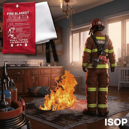 ISOP Fireproof Blanket Large 70 * 78 Inches Pack of 2 – Emergency Fire Blanket - Image 9