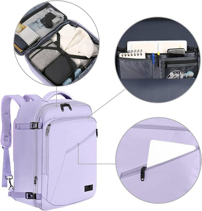 MATEIN Carry on Backpack for Women, 40L Heavy Duty Travel Backpack Airplane - Image 7
