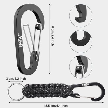EOTW Paracord Keychain for Men Women Paracord Carabiner Backpack Keychain - Image 8