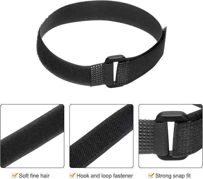 MECCANIXITY 5Pcs Reusable Battery Tie Down Straps, 0.8x16" Black Nylon - Image 3