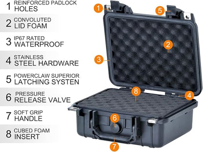 MEIJIA Portable All Weather IP67 Waterproof Protective Case, Hard Camera Case - Image 6