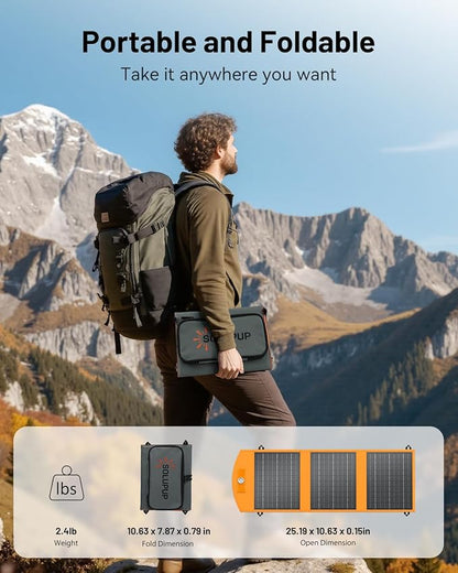 SOLUPUP Solar Panels 30W Portable Foldable Solar Charger - Image 4