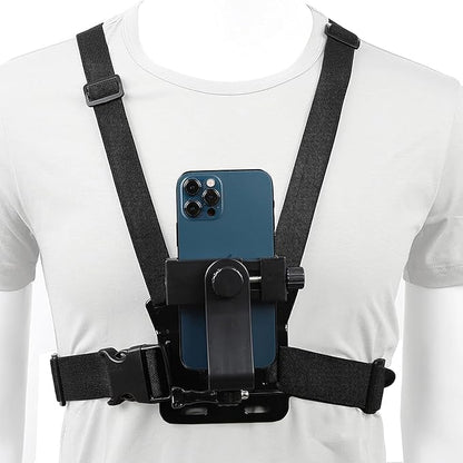 PellKing Mobile Phone Chest Mount Harness Strap Holder Cell Phone Clip Action - Image 2