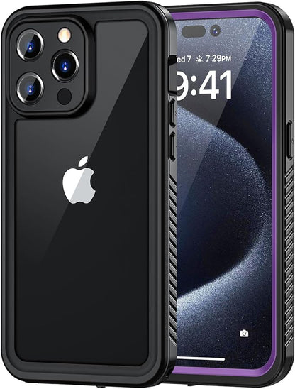 Lanhiem for iPhone 15 Pro Case, IP68 Waterproof Dustproof Shockproof Cases by LanhiemHome
