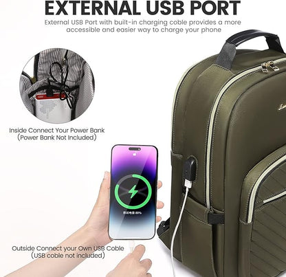 LOVEVOOK Laptop Backpack for Women 15.6 inch, Cute Womens Travel Backpack Purse - Image 5