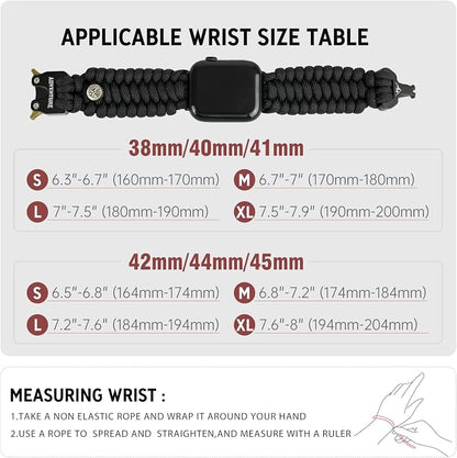 Paracord Band Compatible with Apple Watch Band 38mm 40mm 41mm 42mm 44mm 45mm - Image 2
