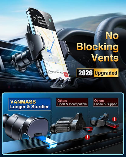 VANMASS Car Phone Holder Cell Phone Mount - Image 6