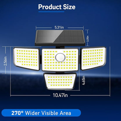 Adewalk 3000LM Solar Outdoor Lights - Image 4