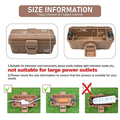 Hrensaw Small Weatherproof Electrical Connection Box, Outdoor Electrical Box - Image 2