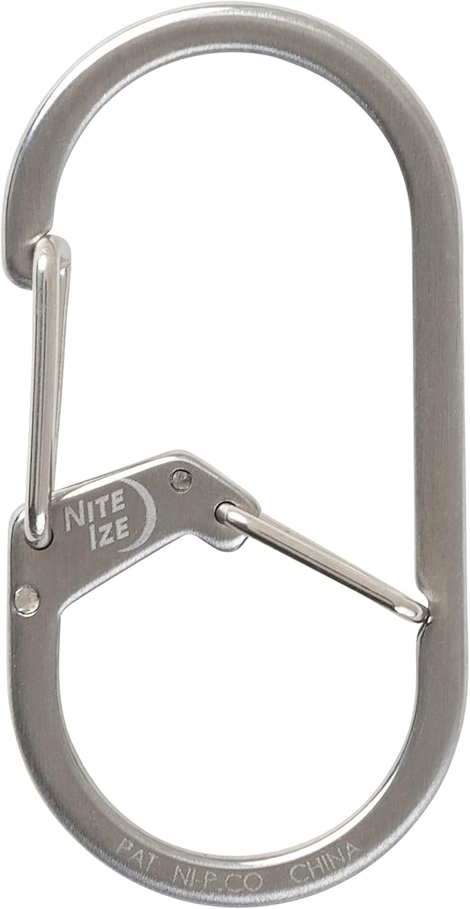 Nite Ize GS2-11-R6 G-Series Dual Chamber Carabiner, Size #2 2-Pack, Stainless - Image 3
