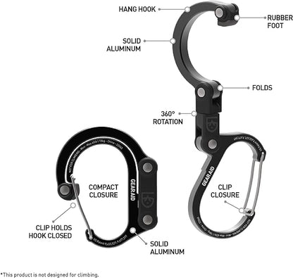 GEAR AID HEROCLIP Carabiner Gear Clip and Hook, - Image 10