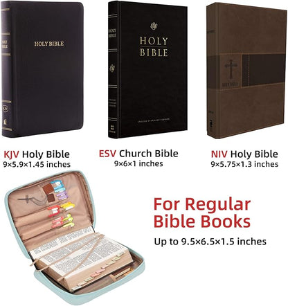 FINDCOZY Bible Cover for Women, Durable Carrying Book Case Church Bag for - Image 2