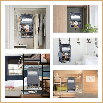 Surblue Hanging Shelves Travel Storage Bag Compression Packing Cube - Image 7