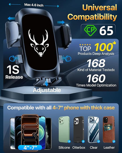 【98+LBS Strongest Suction & Military-Grade】Ultimate Car Phone Mount【Patent & - Image 4