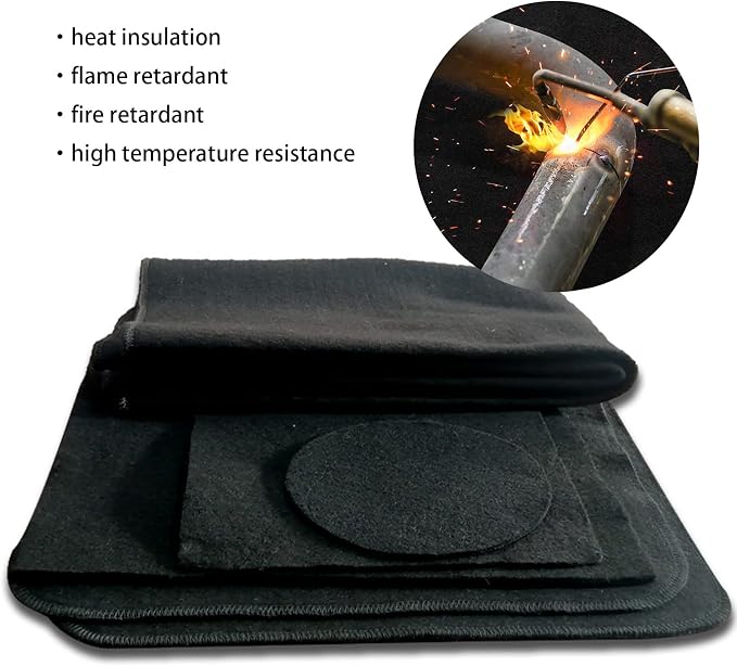 30cm*30cm Welding Blanket Fireproof Mat Anti Fire Pad Heat Insulation Carbon - Image 8
