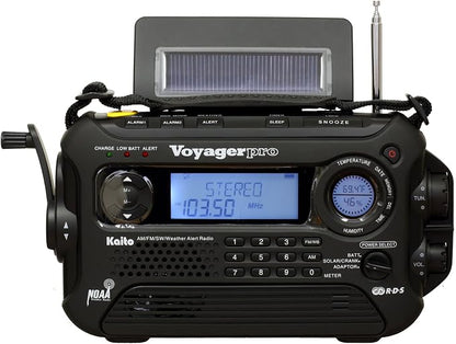 Kaito Voyager Pro KA600 Digital Solar Dynamo Hand Crank AM/FM/LW/SW & NOAA - Image 7
