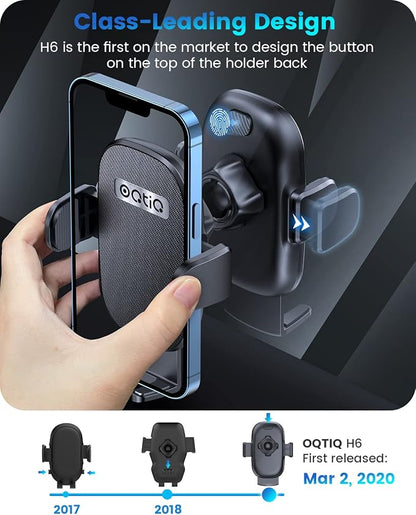 OQTIQ 3-in-1 Car Phone Mount for Dashboard, Windshield & Air Vent – Strong - Image 3