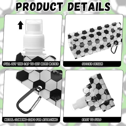 LemonRoad 24 Pack Collapsible Water Bottles Bulk 16 oz Sports Water Bottles - Image 3
