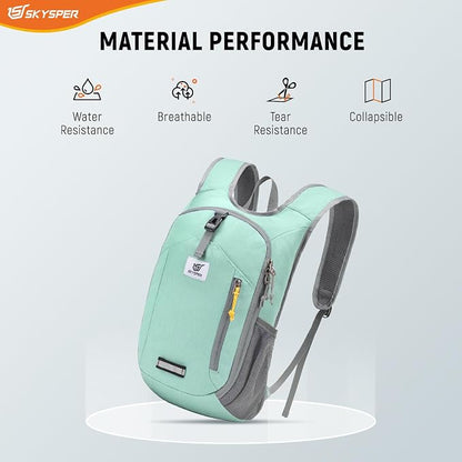 SKYSPER 10L Hiking Backpack Small Foldable Daypack Packable Lightweight Hiking - Image 4