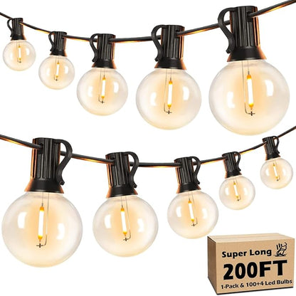 Brightever 200FT Outdoor String Lights Dimmable LED Outside Patio Lights by Brightever