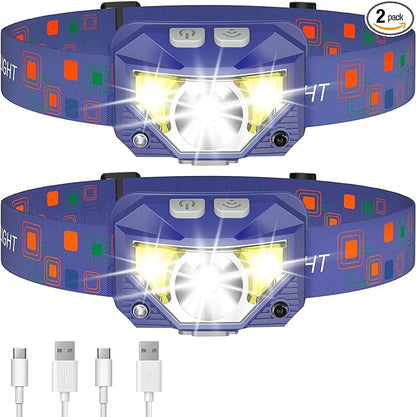 LHKNL Headlamp Flashlight, Lumen Ultra-Bright LED Rechargeable Headlight by LHKNLHOME