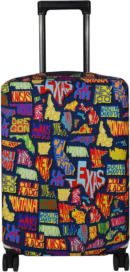 Explore Land Travel Luggage Cover Suitcase Protector Fits 18-22 Inch Case by ExploreLand