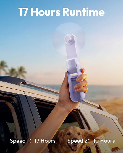 Gaiatop Portable Handheld Fan, 3 in 1 Mini Fan Handheld, Foldable Personal Fans - Image 3