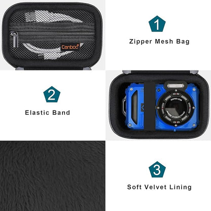 Canboc Carrying Case for Kodak PIXPRO WPZ2 Rugged Waterproof Digital Camera - Image 5
