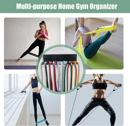 Multi-Purpose Storage Rack for Resistance Bands, Jump Ropes, Foam Rollers - Image 3