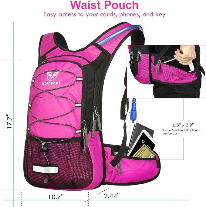 Mothybot Hydration Pack, Insulated Hydration Backpack - Image 3