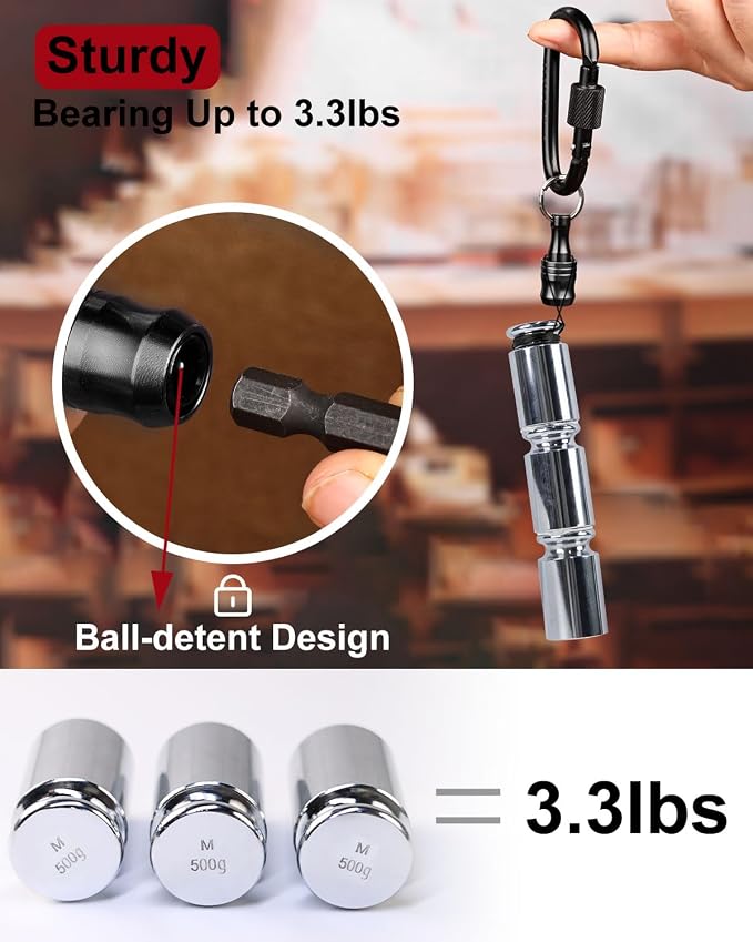 katerk 6pcs Bit Holder with Carabiner Socket - Image 3