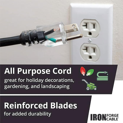 Iron Forge Cable 2 Pack 12 Gauge Outdoor Extension Cord 50 Ft, SJTOW 12/3 Heavy - Image 7