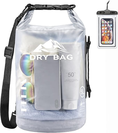HEETA Dry Bag Waterproof for Women Men, 5L/10L/20L/30L/40L Roll Top Lightweight by HEETA