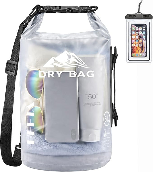 HEETA Dry Bag Waterproof for Women Men, 5L/10L/20L/30L/40L Roll Top Lightweight by HEETA