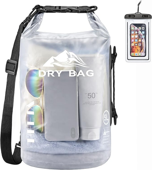 HEETA Dry Bag Waterproof for Women Men, 5L/10L/20L/30L/40L Roll Top Lightweight by HEETA
