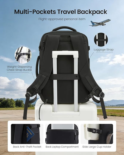 LOVEVOOK 50L Carry on Backpack, Large 17 Inch Travel Backpack - Image 6