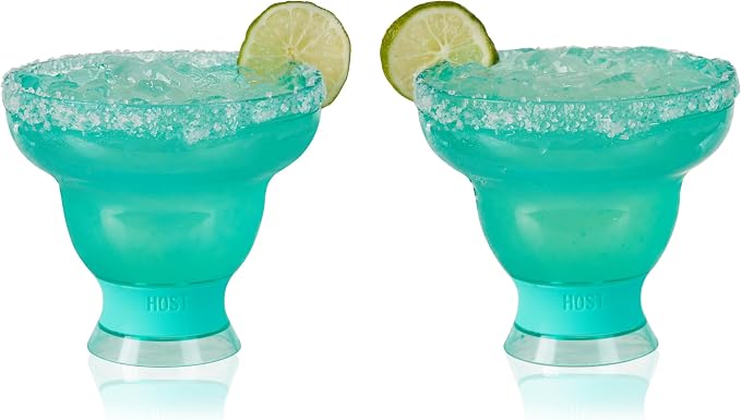 HOST FREEZE Stemless Margarita Glasses, Insulated Plastic Cocktail Glasses - Image 11