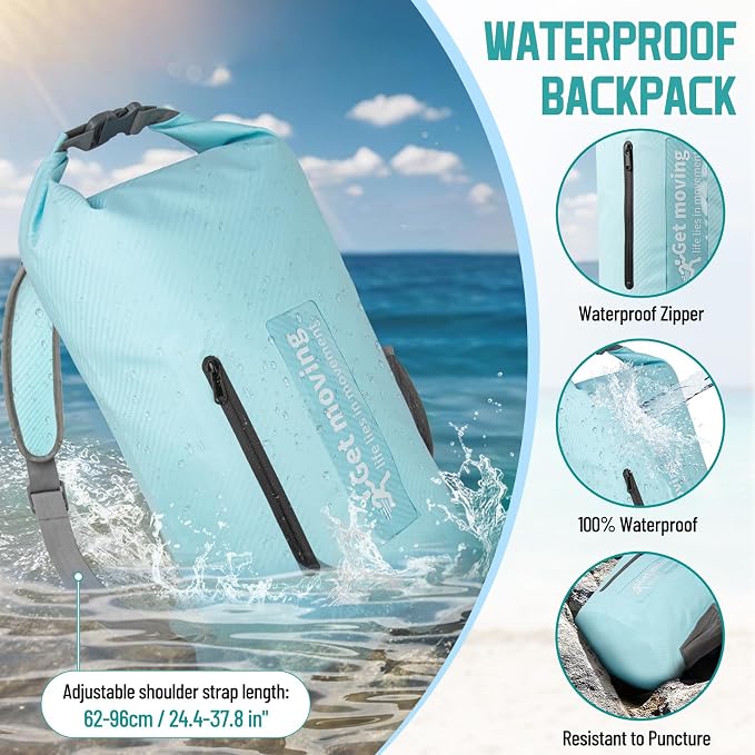 BKNOOU Dry Bag Waterproof Backpack - Image 3