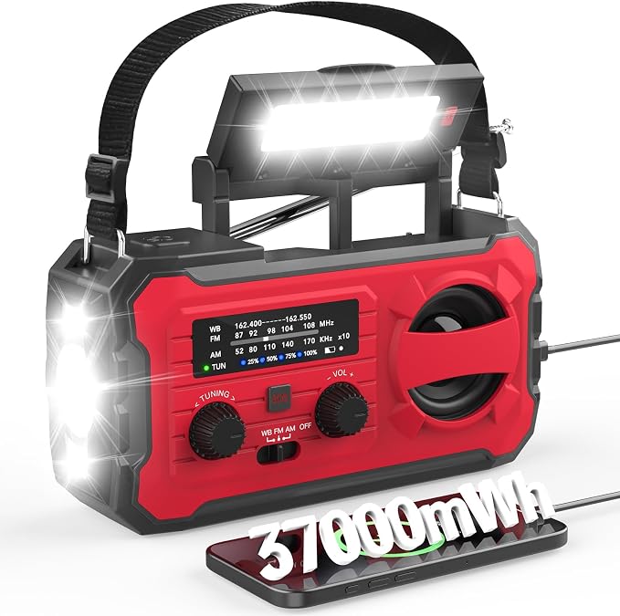NITIGO 10000mAh Emergency Radio, NOAA Weather Radio by Nitigo