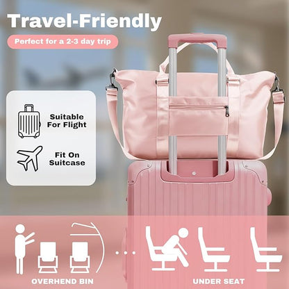 Weekender Duffel Bags for Women， Travel Totes Bag for Airplane Essentials - Image 2