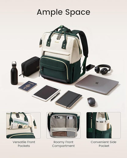 LOVEVOOK Laptop Backpack for Women, 18 Inch Work Business Backpacks Purse - Image 5