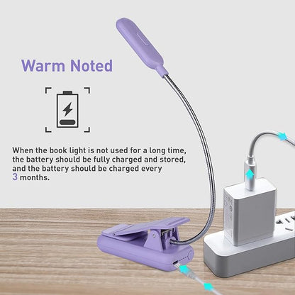 VAVOFO Rechargeable Book Light for Reading in Bed Kids, 7 LED Reading Light - Image 6