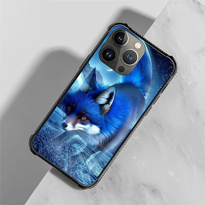 for iPhone 14 Pro Case, Snowy Mountain Fox Lake Pattern Graphic Design Girl Boy - Image 7