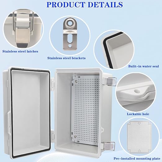 Waterproof Electrical Box Junction Box Weatherproof IP67 ABS Plastic Enclosure - Image 3
