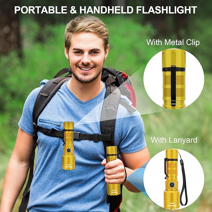 Banral Flashlights High Lumens Rechargeable, Super Bright Long Range Small - Image 8