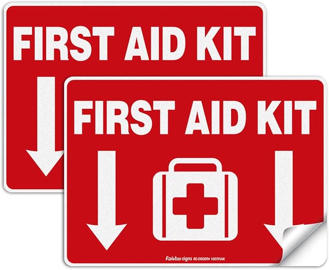First Aid Kit Sticker, First Aid Kit Sticker Decal by Faittoo